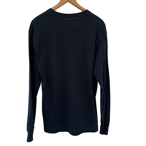 Riot Society Men's Sz M Galaxy Puking Panda Rainbows Black Long Sleeve Shirt - Picture 3 of 5